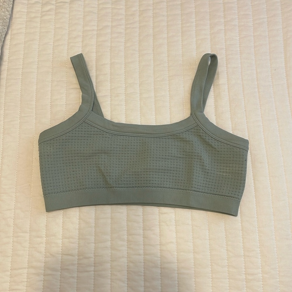 Mint Green, Garage knitted crop top